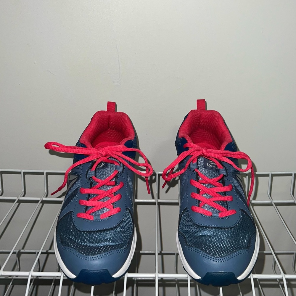 Reebok Navy and Pink Women's Athletic Sneakers